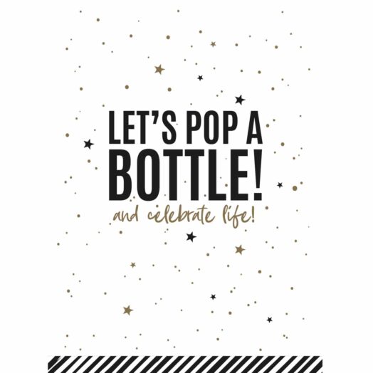 Let's pop a Bottle wenskaarten | CollectivWarehouse