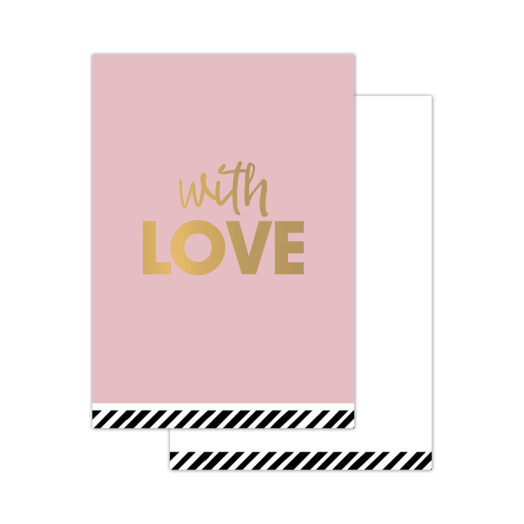 Minikaartjes With love 20 stuks | CollectivWarehouse