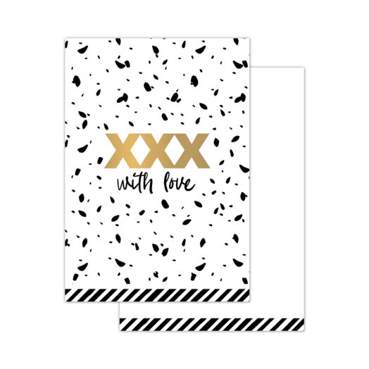 Minikaartjes XXX With Love 20 stuks | CollectivWarehouse