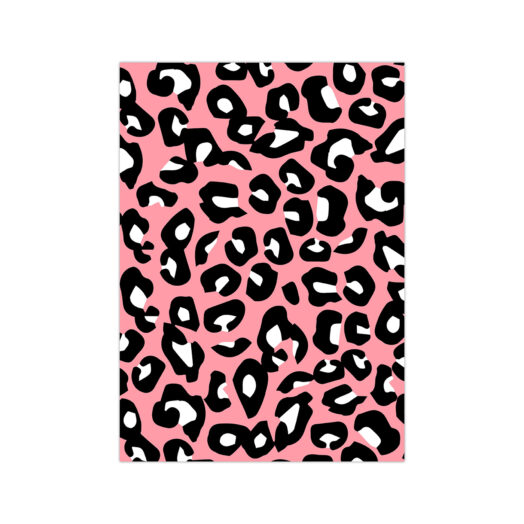 Kaart cheetah pattern neon | Studio Stationery