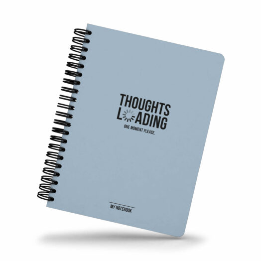 My Blue Notebook Thoughts Loading | Studio Stationery
