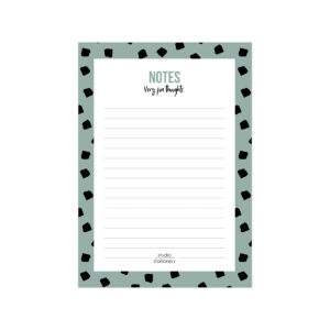 A6 Noteblock Notes dots salie | Studio Stationery