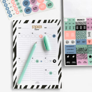 Stick it Stickerbook green Studio Stationery