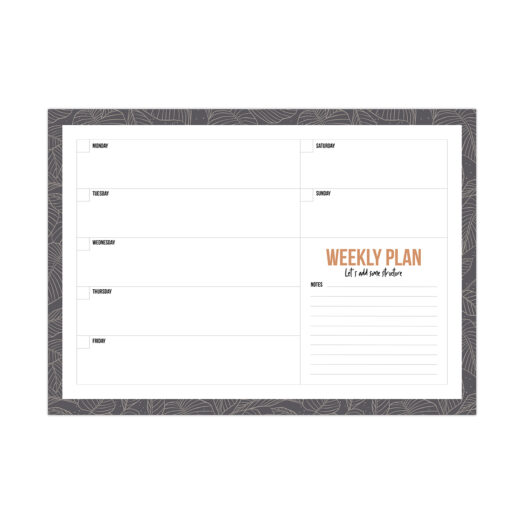 A4 Weekly Lovely Leaves | Studio Stationery