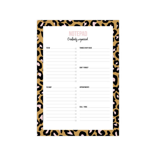 A5 Notepad Cheetah | Studio Stationery