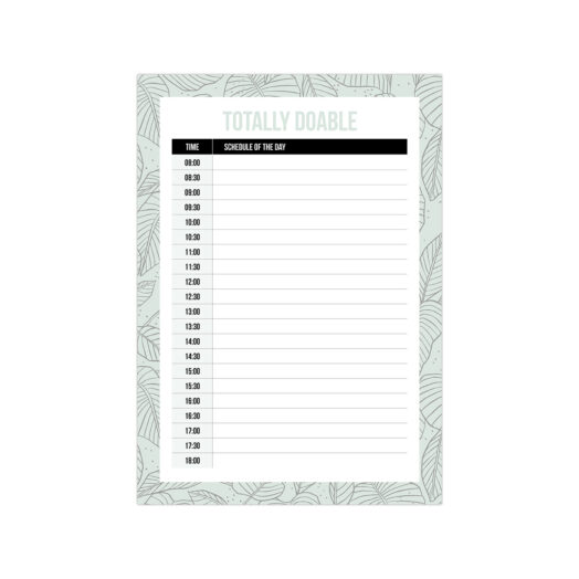 A5 Daily Plan noteblock Totally Doable | Studio Stationery