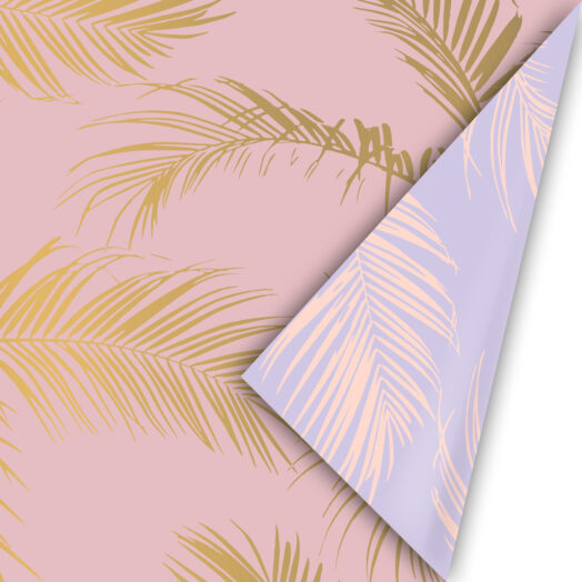 Cadeaupapier Palm Leaves roze/goud | CollectivWarehouse