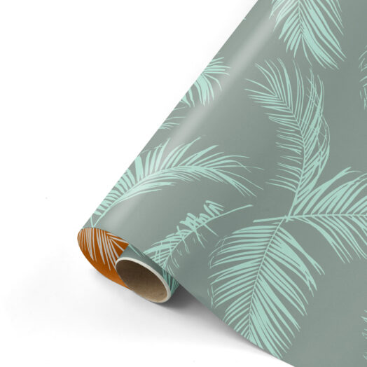 Cadeaupapier Palm Leaves petrol/mint | CollectivWarehouse