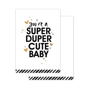 Minikaartjes Baby - Super duper cute baby | CollectivWarehouse