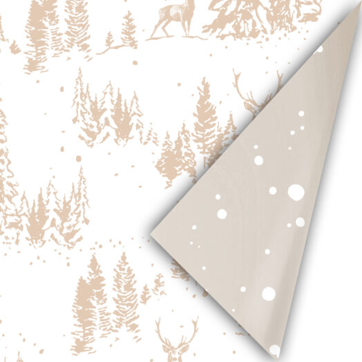 Cadeaupapier Reindeer Forest Naturel | CollectivWarehouse