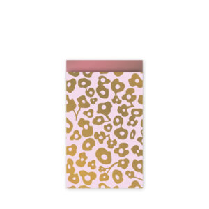 Cadeauzakjes 12x19cm Wild Flower roze/goud | CollectivWarehouse