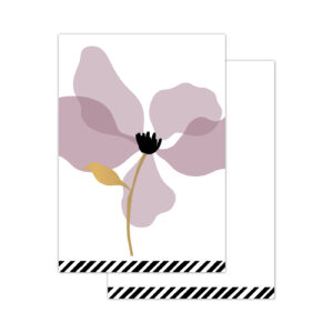Minikaartjes Layered Petals paars | CollectivWarehouse