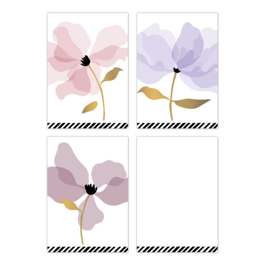 Minikaartjes Layered Petals mix 30stuks | CollectivWarehouse