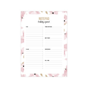 A5 Noteblock Notepad Layered Petals pink | Studio Stationery