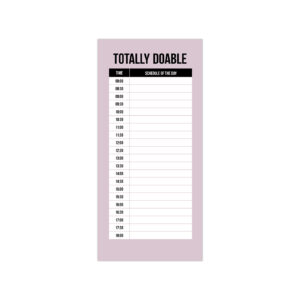 Noteblock checklist Totally Doable lila | Studio Stationery