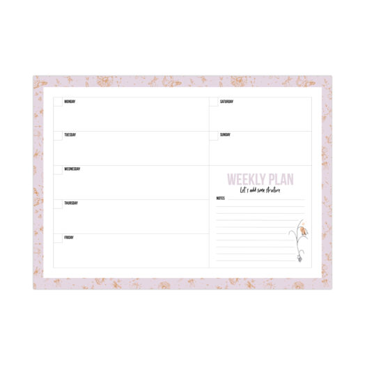 A4 Weekly plan Flying Fortune | Studio Stationery