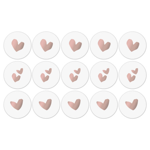 Cadeaustickers Solo Hearts rosegoud | CollectivWarehouse