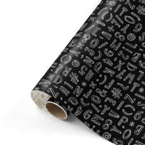 Cadeaupapier Typo Graphic zwart/wit | CollectivWarehouse