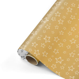 Cadeaupapier Super Stars goud/wit | CollectivWarehouse