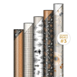 Rollen cadeaupapier - Kerst zomerdeals - assorti | CollectivWarehouse