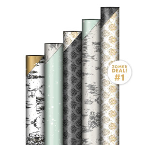 Rollen cadeaupapier - Kerst zomerdeals - assorti | CollectivWarehouse