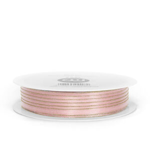 Satijnlint goudband - 6mm - 100m - roze | CollectivWarehouse