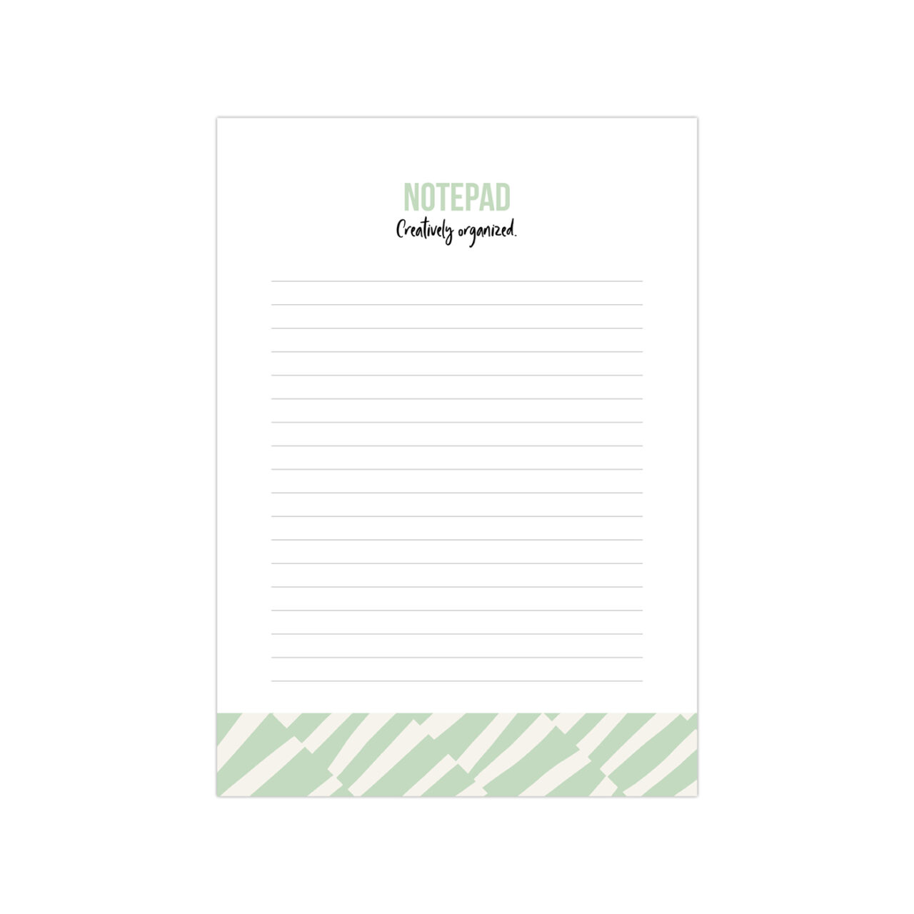A5 Notepad Bold Lines mint, per 5 CollectivWarehouse