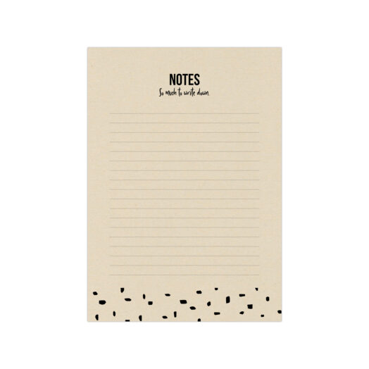A6 Noteblock Recycled notes Minimal Dots | CollectivWarehouse