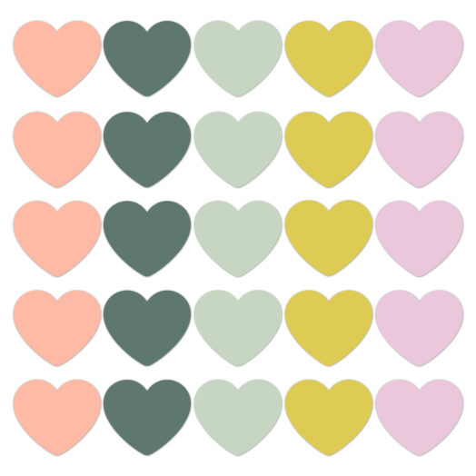 Cadeaustickers Fall '24 Hearts mix colorful | CollectivWarehouse