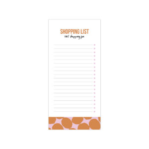 Shoppinglist Sculpted Dots roest/roze | CollectivWarehouse