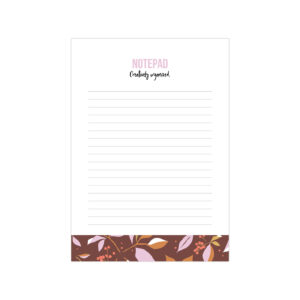 A5 Noteblock notepad Autumn Beauty warm | CollectivWarehouse