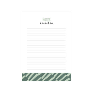 A5 Noteblock Notes Bold lines groen/salie | CollectivWarehouse