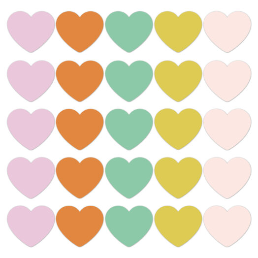 Cadeaustickers Spring '25 hearts mix | CollectivWarehouse