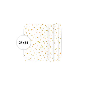 Zijdepapier Minimal Dots wit/goud | CollectivWarehouse