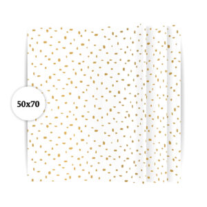 Zijdepapier Minimal Dots wit/goud | CollectivWarehouse