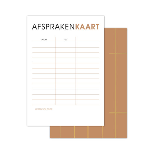 Afsprakenkaartje | CollectivWarehouse