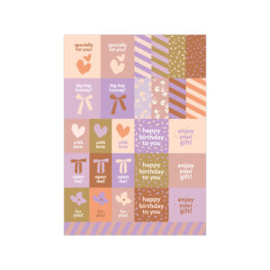 Stickervellen cadeaustickers per 25st | CollectivWarehouse