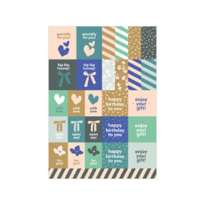 Stickervellen cadeaustickers per 25st | CollectivWarehouse