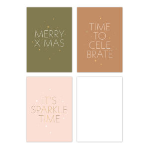 Xmas '25 minikaartjes - Mix 30 stuks - Text