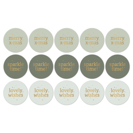 Xmas Text Mix '25 cadeaustickers op rol - 500 stuks - Afbeelding 5