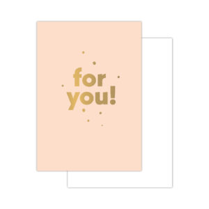 Basics minikaartjes - 20 stuks - for you - peach