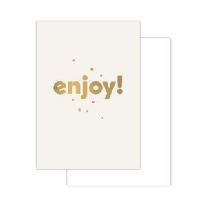 Basics minikaartjes - 20 stuks - enjoy - wit