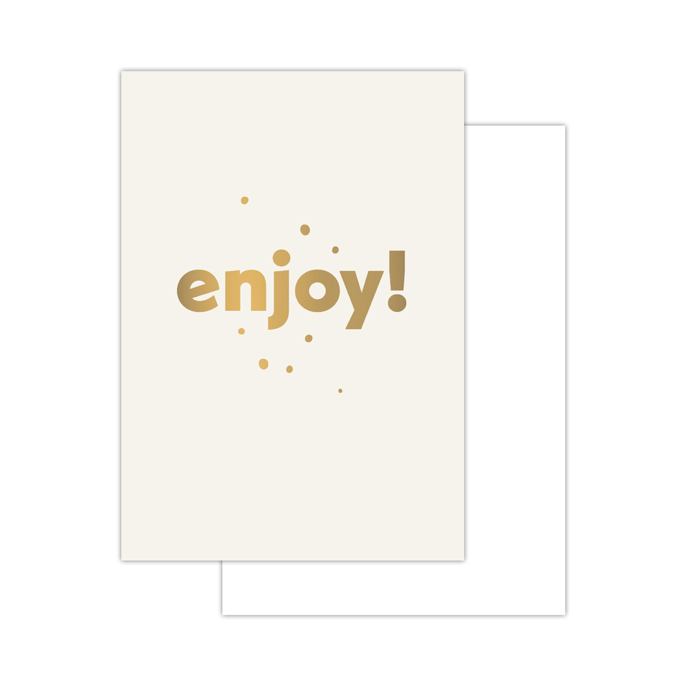 Basics minikaartjes - 20 stuks - enjoy - wit