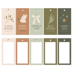 Xmas wishes '25 - Cadeaulabels 100 stuks