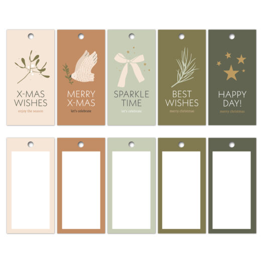 Xmas wishes '25 - Cadeaulabels 100 stuks