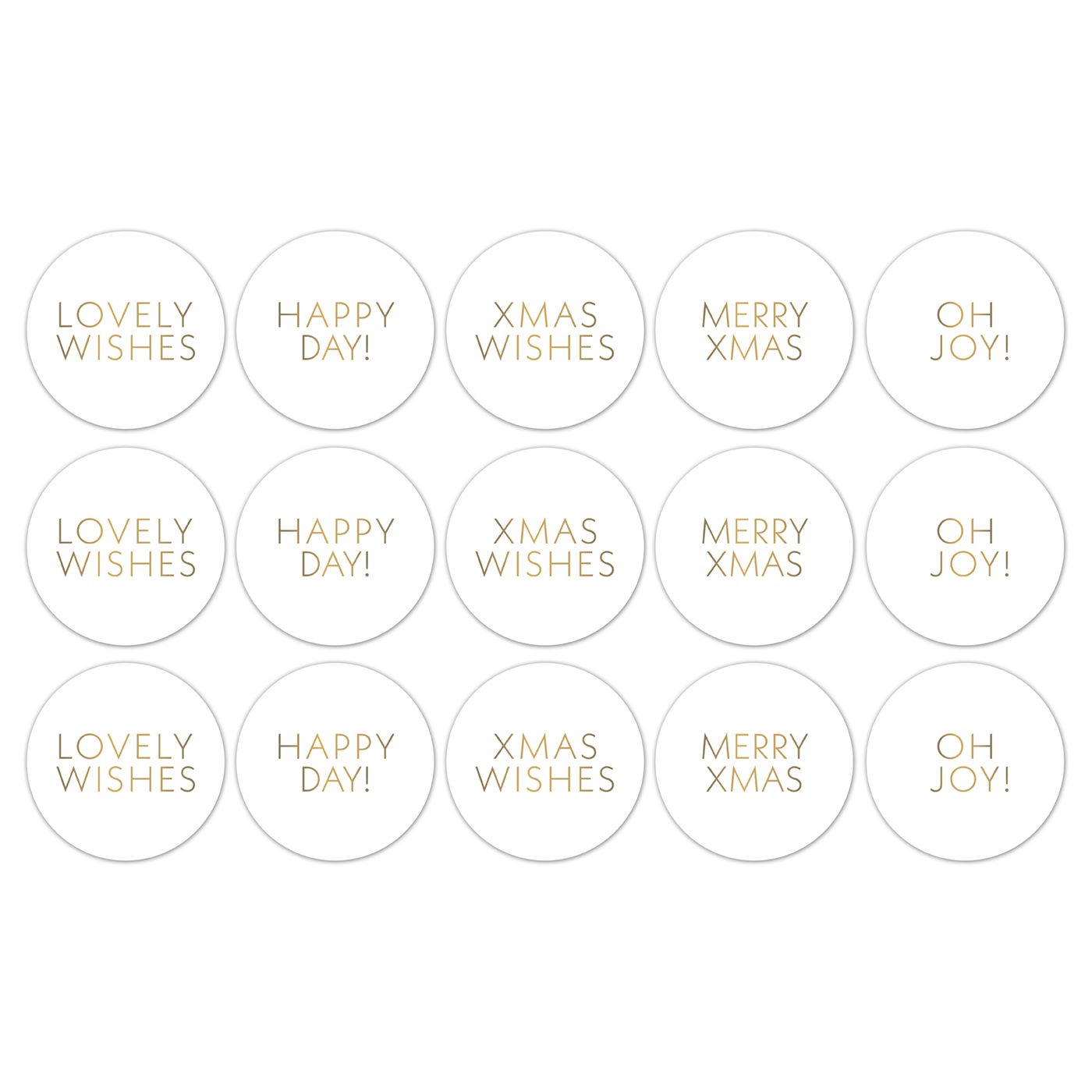 Xmas Wishes '25 cadeaustickers op rol - 500 stuks - Afbeelding 5