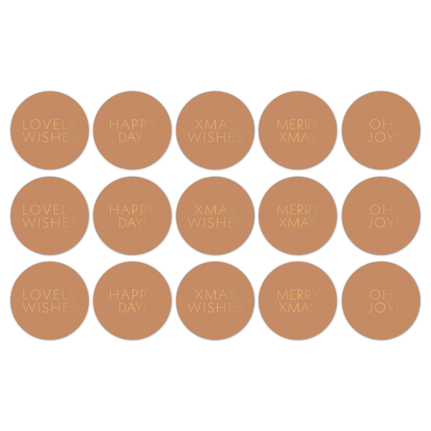 Xmas Wishes '25 cadeaustickers op rol - 500 stuks - Afbeelding 3