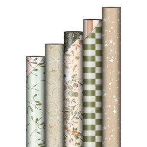 Comfort & Joy Xmas '25 - 10x5 rollen cadeaupapier - natural