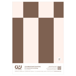 Colorblocking Duotone Behangstaal | CollectivWarehouse