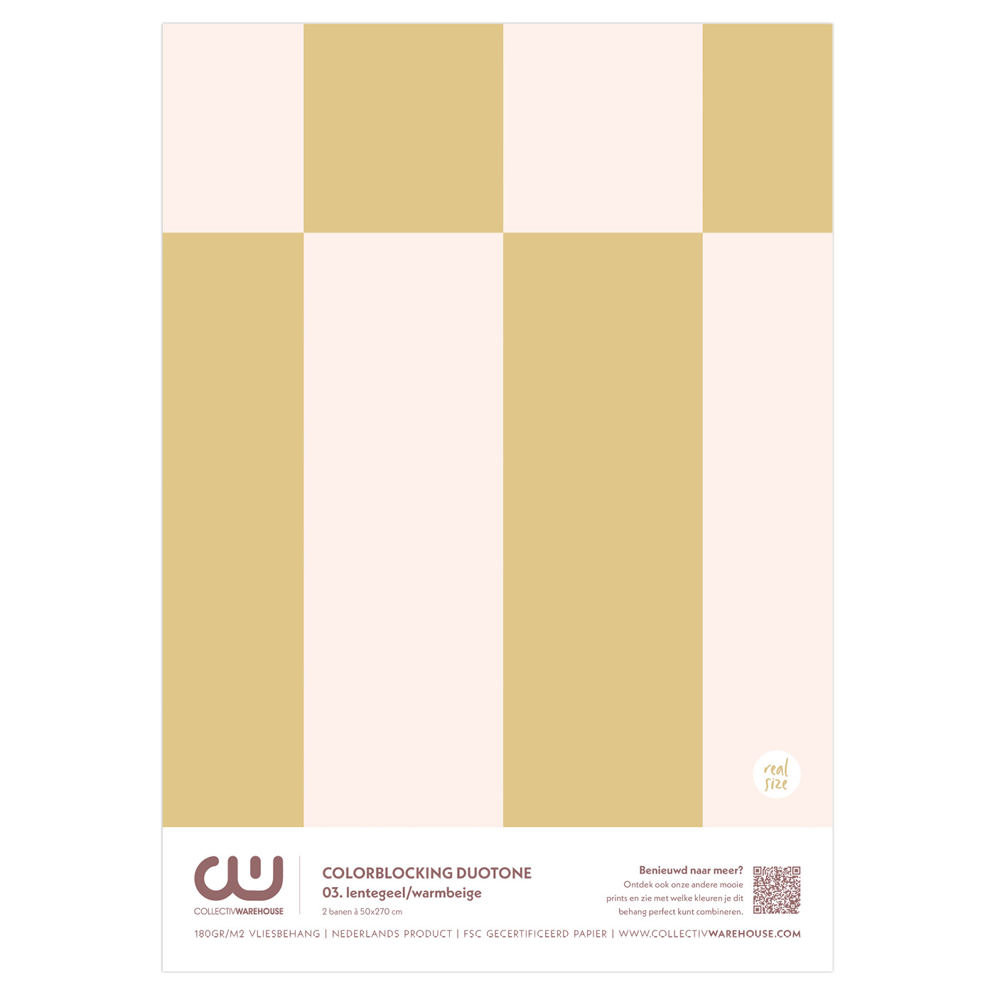 Colorblocking Duotone Behangstaal | CollectivWarehouse